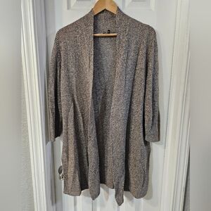 Eileen Fisher Brown Open Front Sweater